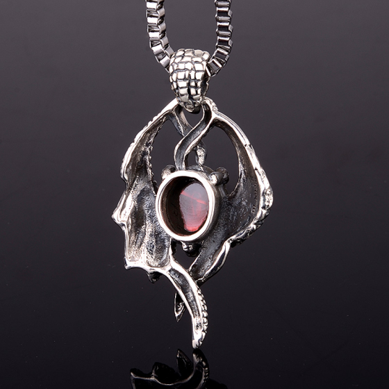 925 Silver Angel and Devil Theme Pendant